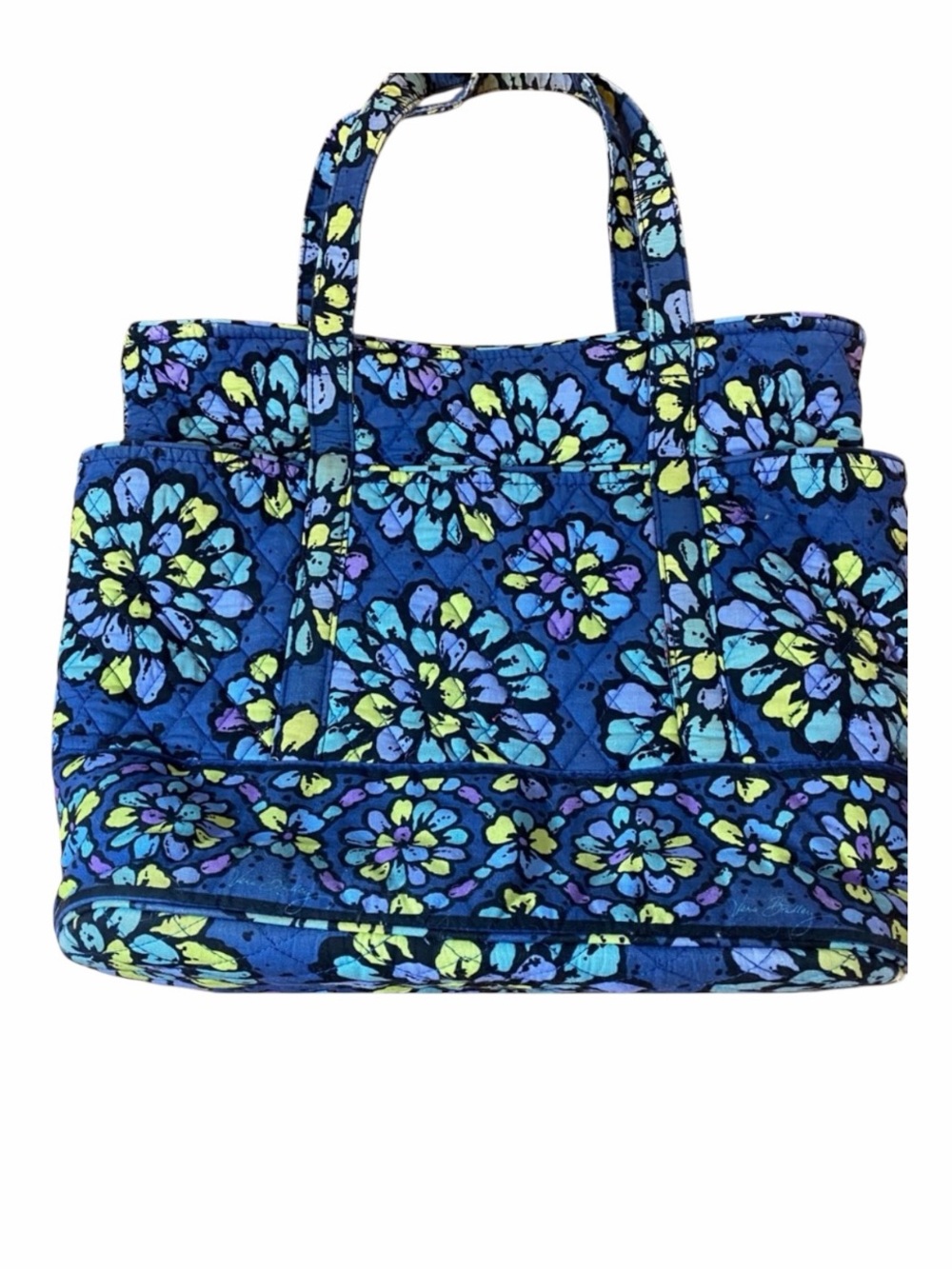 VERA BRADLEY INDIGO POP PRINT TOTE